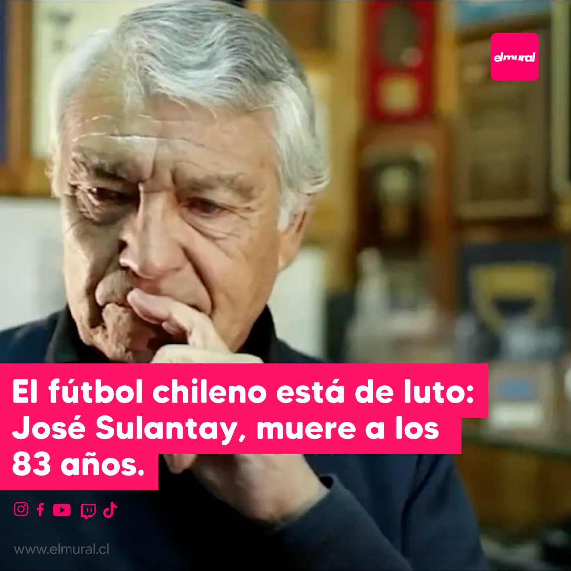 elmuralcl's tweet photo. 🙏 Con gran tristeza, decimos adiós a José Sulantay, una verdadera leyenda del fútbol chileno. 🇨🇱⚽ 

🌟 Su contribución será recordada y celebrada por generaciones. #GraciasSulantay 👏👏👏

revisa la nota completa en https://t.co/N5TP8eTdcY https://t.co/JPrTUEM3sP