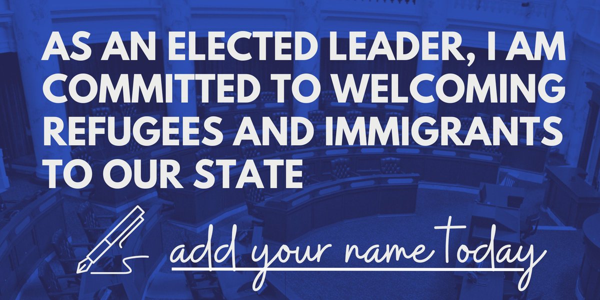 Calling all pro-refugee and pro-immigrant state legislators! Show your support and let your constituents know where you stand by signing our Legislators for Welcome pledge! Learn more and add your signature at voiceforrefuge.org/state-legislat…