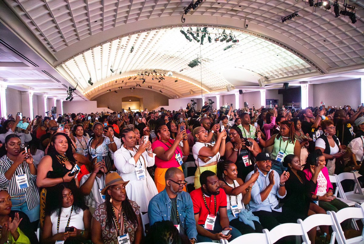 BlackTechWeek's tweet photo. We are honored to welcome the incredible @IssaRae to the #BlackTechWeek stage today! 🎉 🖤

We had an amazing time listening to her insights during the"Building an Empire" talk at #BTW23 🎤 ✨

Special shoutout to @candicecincy for moderating this special session 👏🏾

#IssaRae https://t.co/QhKDpFJG7e