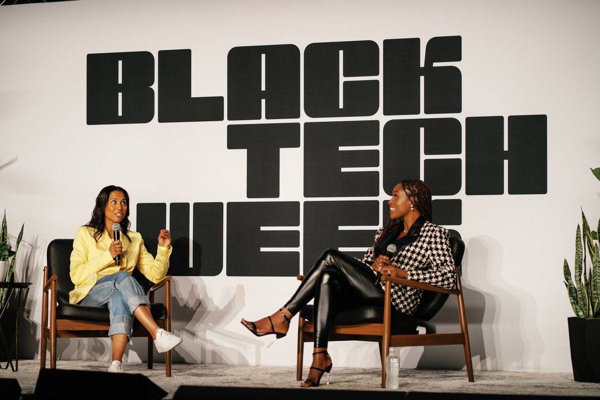 BlackTechWeek's tweet photo. We are honored to welcome the incredible @IssaRae to the #BlackTechWeek stage today! 🎉 🖤

We had an amazing time listening to her insights during the"Building an Empire" talk at #BTW23 🎤 ✨

Special shoutout to @candicecincy for moderating this special session 👏🏾

#IssaRae https://t.co/QhKDpFJG7e