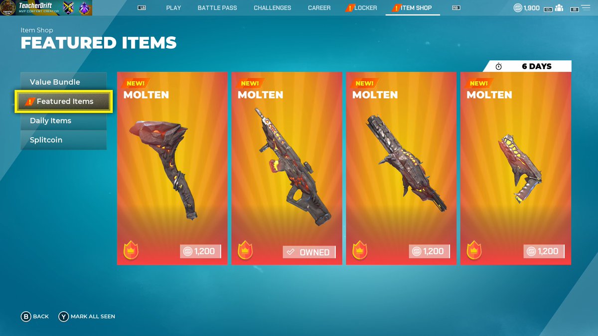 Teacher_Drift's tweet image. 🛒 #Splitgate Item Shop: WEEKLY Rotation
🗓️ July 13-20, 2023 🌳🌋

💙 Use code "tdrift" if you want to support me
#SplitgateMVP