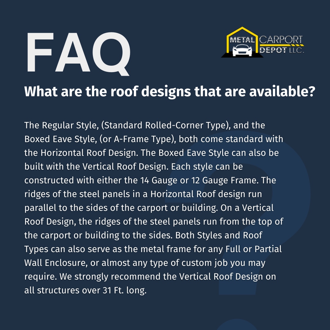 Metal_Carport's tweet image. Our versatile styles and roof types are not limited to carports or buildings alone; they can also serve as the framework for custom enclosures or any unique project you desire✨

#FAQTime #RoofDesigns #metalcarportdepotllc