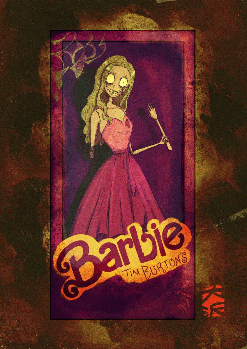 oosawayasmin's tweet photo. Barbie no estilo Tim Burton! 💕💖💗💓💞🌸🌺💘💝🎀👙👚💄🐽🧞‍♀️🩷👛

#Barbie #BarbieMovie #BarbieTheMovie #timburton #art #artist #digitalart #ilustration https://t.co/Z7dnh45sRy