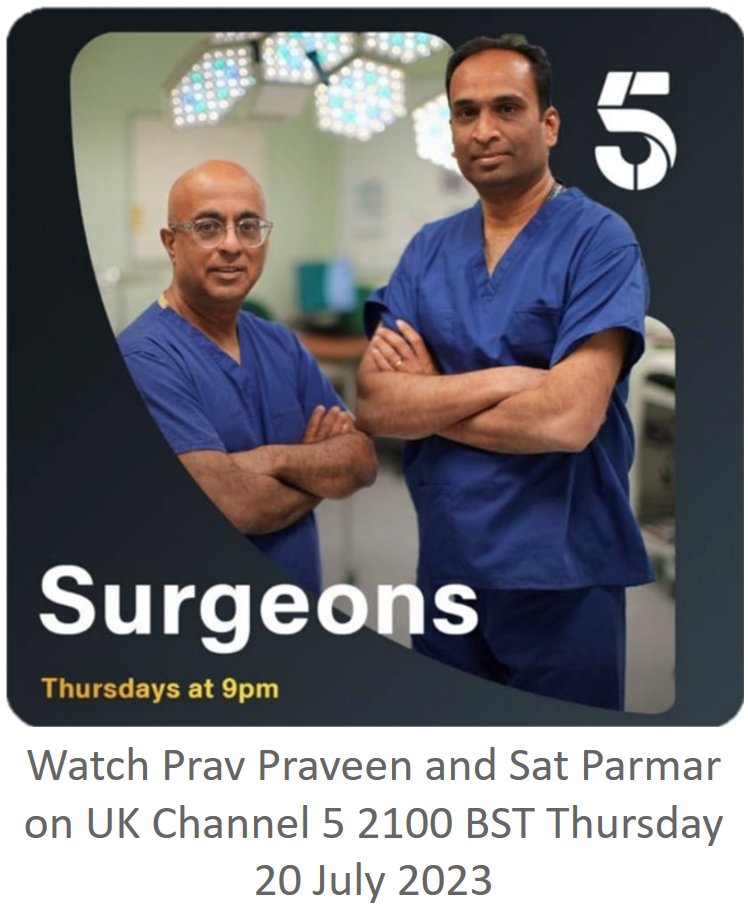 Wonderful start to the series channel5.com/show/surgeons-… <a href="/satparmar1/">Sat</a> &amp; PravPraveen real credit to the head&amp;neck surgical community.  Fab resection and recin. A must watch for all multidisciplinary professionals in head&amp;neck cancer care.