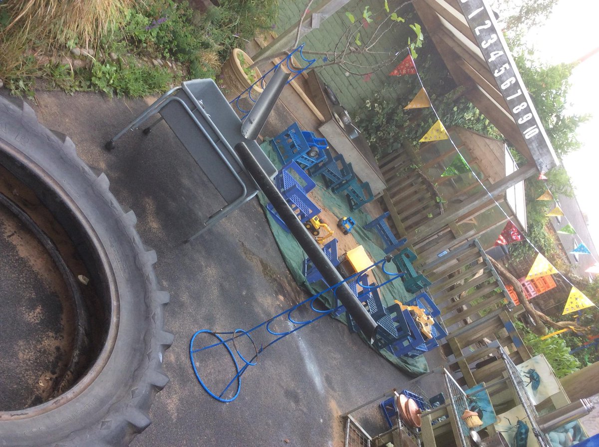 ChildhavenNurs's tweet photo. Our amazing outdoor sand space ...a mini beach space for our children to explore and be creative, simple and still before the day began x 
The children added water and created volcanos today ..wow such imagination! #EYFS #sandplay https://t.co/sLtZ8HxFGJ