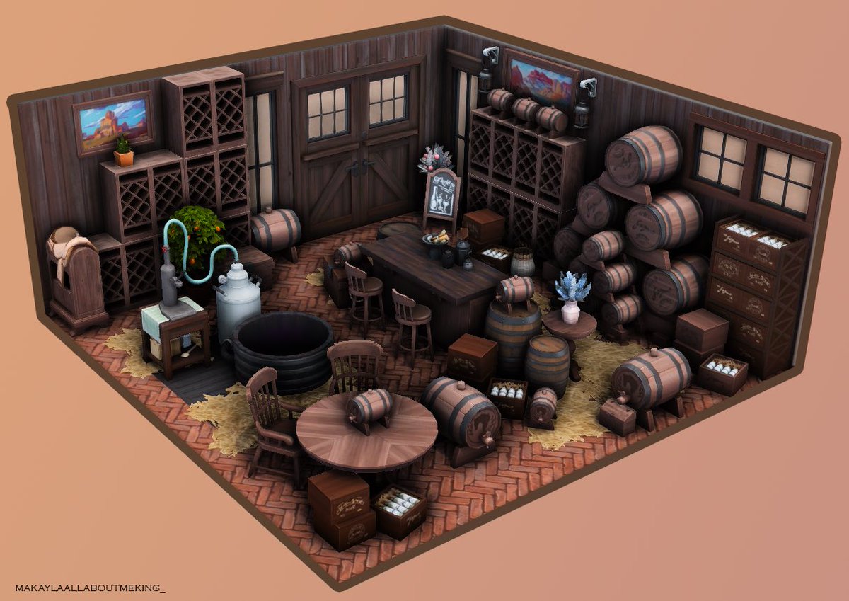 Wine/Juice Cellar 🍷😍#sims #sims4 #ShowUsYourBuild