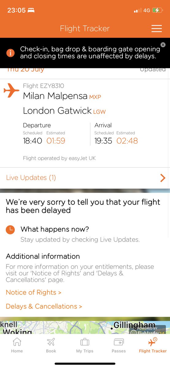 CiderQueenBee's tweet photo. @easyJet any help with this would be appreciated - the airport is deserted and I’d like to get home…now 7hours delayed? https://t.co/QJGq2xAVFm