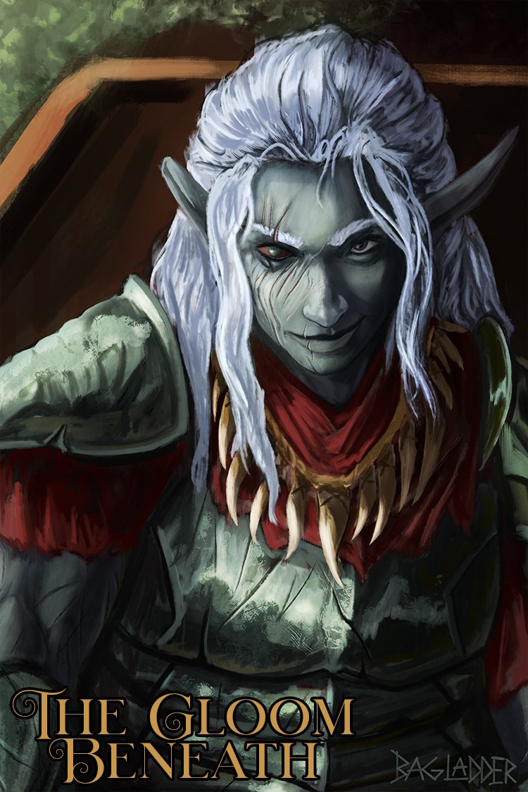 Bagladder's tweet photo. Some more art for @GloomBeneath!  

In our upcoming #forgedinthedark deep-elven political game, you may run into rivals who opt for a more 'hands-on' approach.

Like the head of the House of Teeth, Xa'vun Di'rin. https://t.co/Xz9Me58IwU