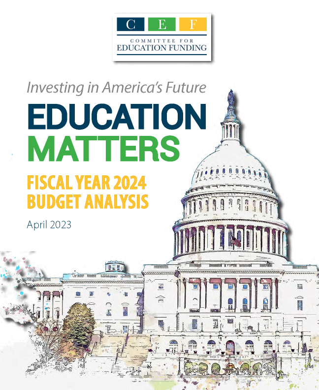 edfunding's tweet image. Title I provides vital support for 25 million students in nearly 90% of all US school districts. The drastic funding cut could cut 220,000 teacher jobs. Learn about this important program on page 45 of CEF's education budget book at cef.org/wp-content/upl…