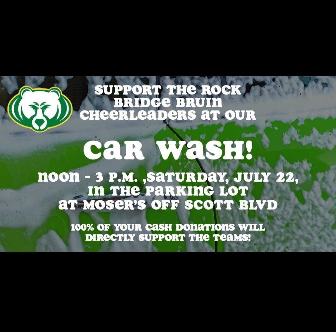 Car wash this Saturday! Come let the cheerleaders wash your car while you grocery shop!  All donations appreciated!