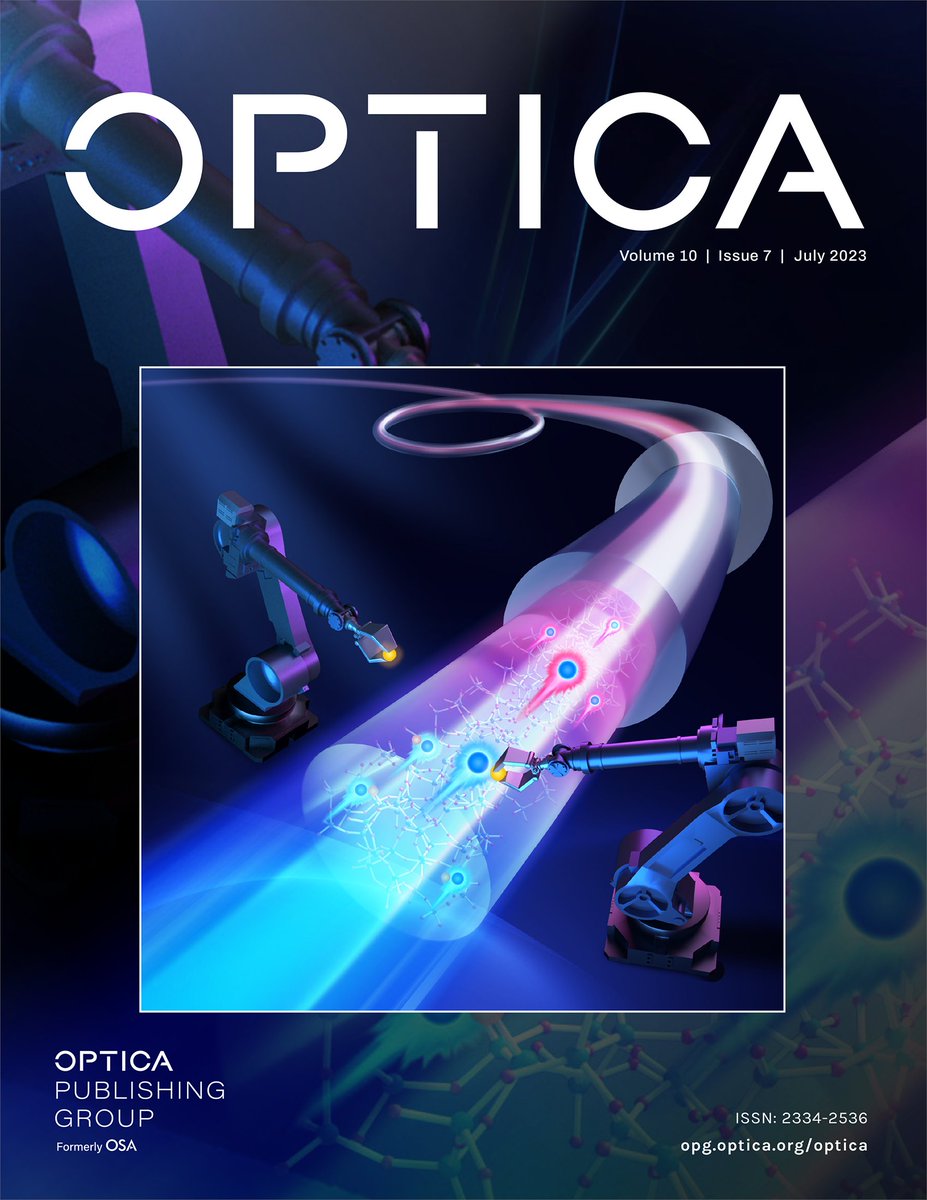 Volume 10 Issue 7 of #OPG_Optica is now live: ow.ly/R36B50PhFK1

The cover image depicts a direct coordination engineering approach for manipulating fiber lasers. For details, see Y. Chen et al., ow.ly/f1lV50PhFK2