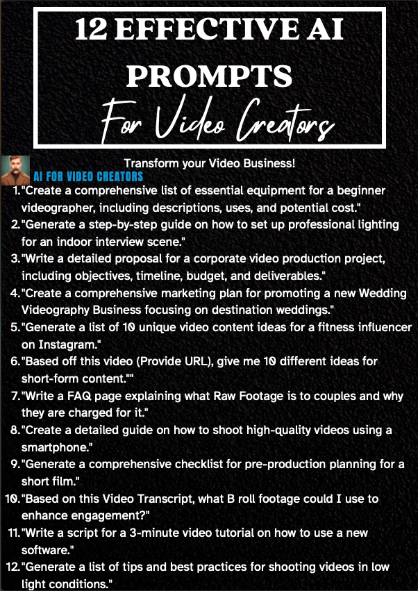 dmdogmaster's tweet photo. Hey all! 🎥🤟Just whipped up this little infographic that might be helpful to someone here so thought I’d share! 
 If you're curious, I'd be over the moon to have you join the growing community of creators exploring the potential of AI in their work.🌙✨https://t.co/ObMW1BKM2m https://t.co/XZlG6jNMIu
