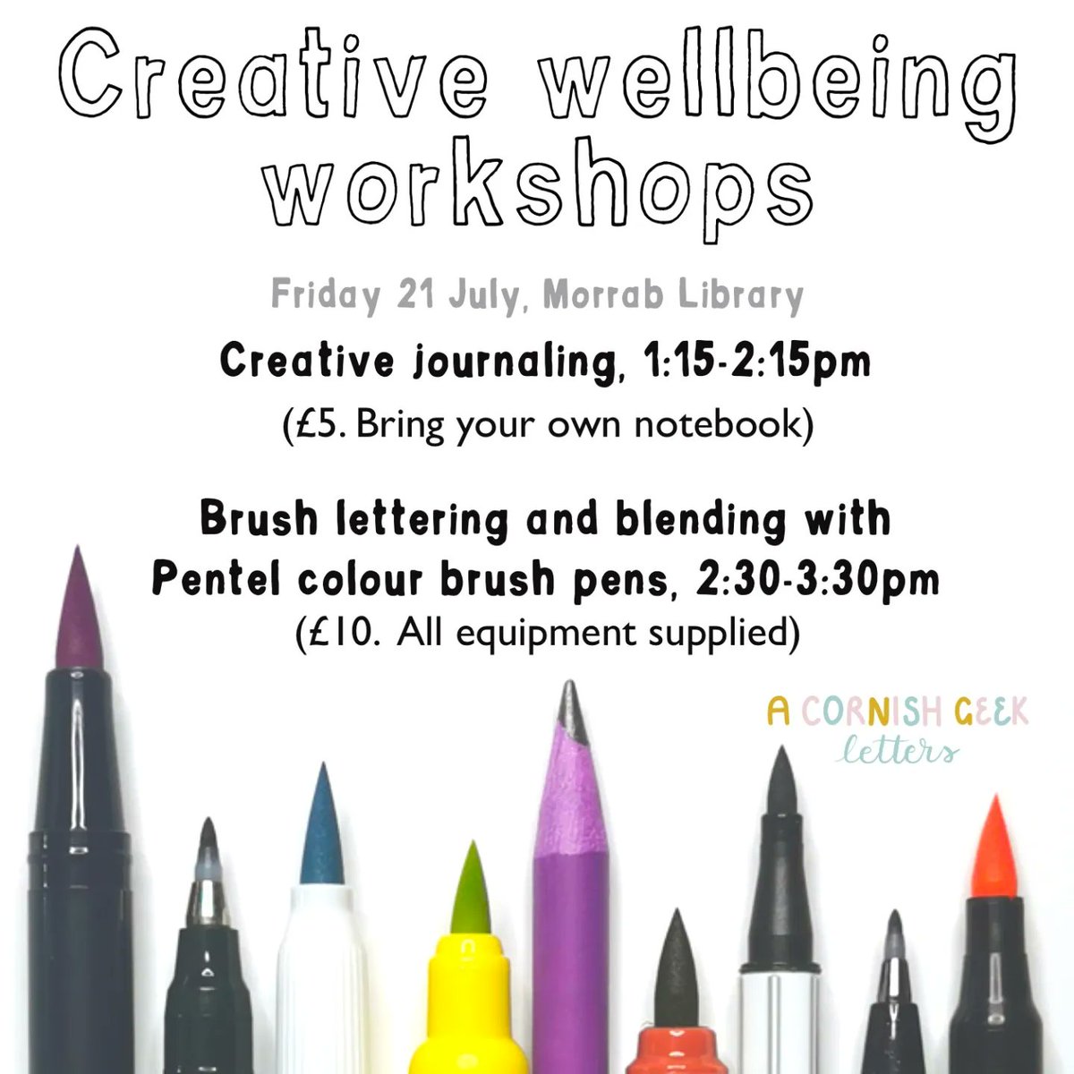 acornishgeek's tweet image. One of my lovely regulars is unable to attend tomorrow and would like to gift her tickets to someone who hasn&apos;t attended before and would otherwise not be able to afford it ❤️

If you&apos;re interested, drop me a message ASAP. First come first served
@morrablibrary