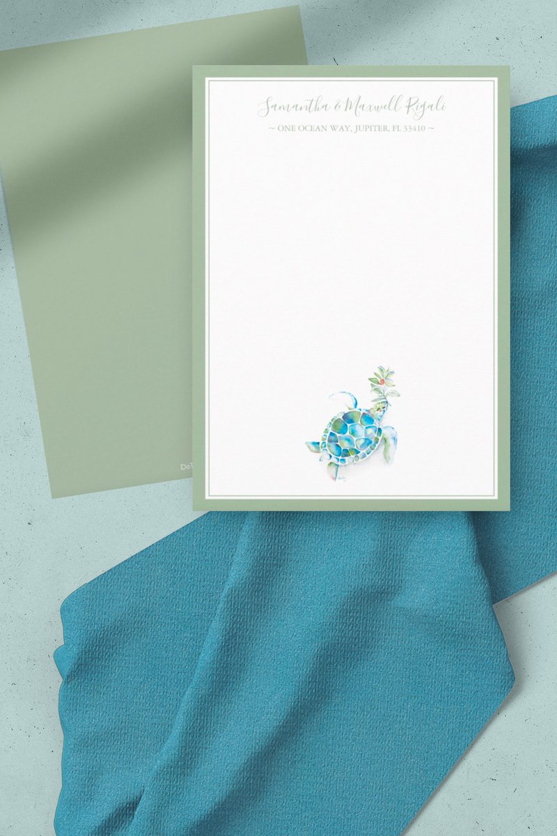 VGInvites's tweet photo. 50% off ends soon. Click to shop this Watercolor Sea Turtle Personal Stationery Note Card https://t.co/H1NEqDGNYH via @zazzle #seaturtle #custom #notecards #ZazzleMade https://t.co/WkHA7LBP0y