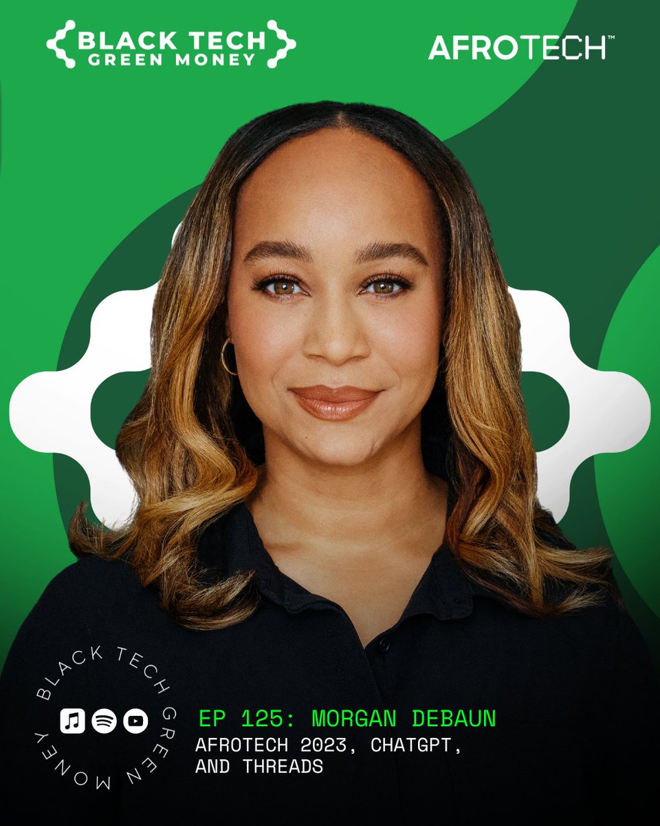 Morgan DeBaun is a serial entrepreneur, executive, and corporate advisor.

On this episode, DeBaun shares how generative AI platforms like ChatGPT changes the game for tech-enabled workers, AfroTech 2023, and more. Stream now 🎧 bit.ly/3ViAffq