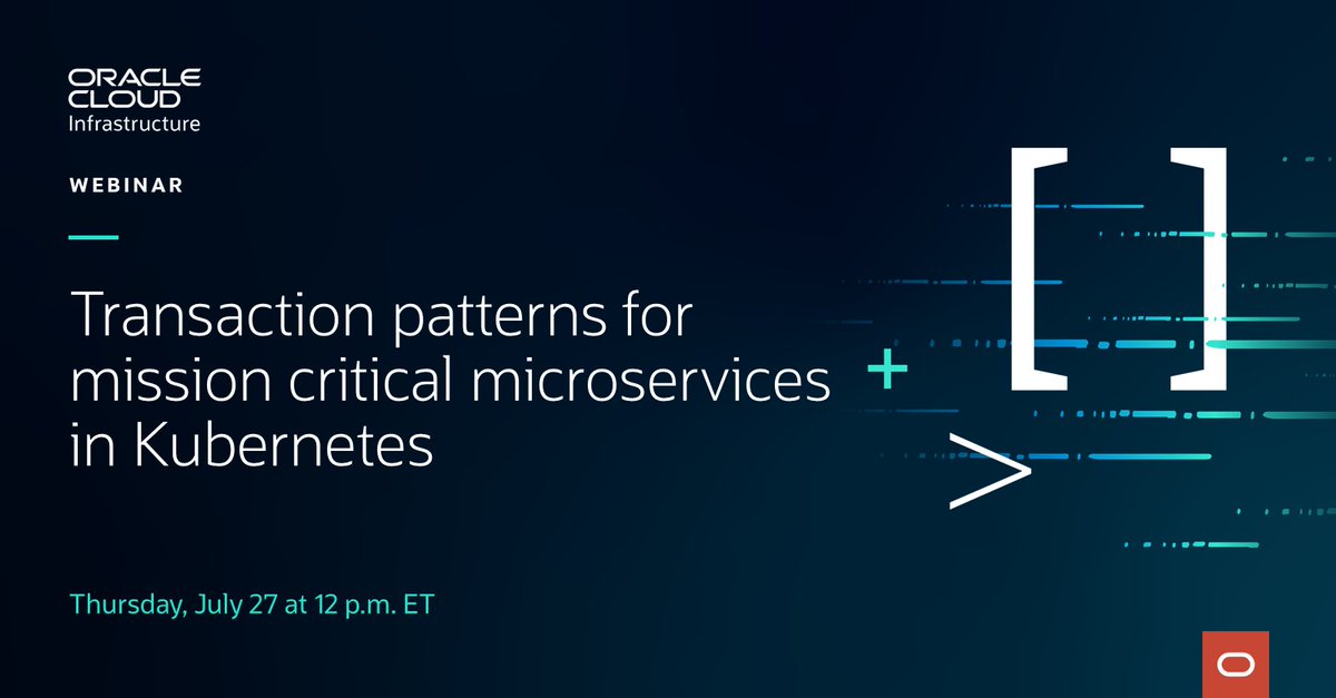 Register for this webinar to learn the transaction pattern choices available when using <a href="/OracleDatabase/">Oracle AI Database</a>, including how <a href="/Oracle/">Oracle</a> Transaction Manager for #Microservices makes it easy to develop applications using frameworks such as Spring Boot. social.ora.cl/6013PreE5