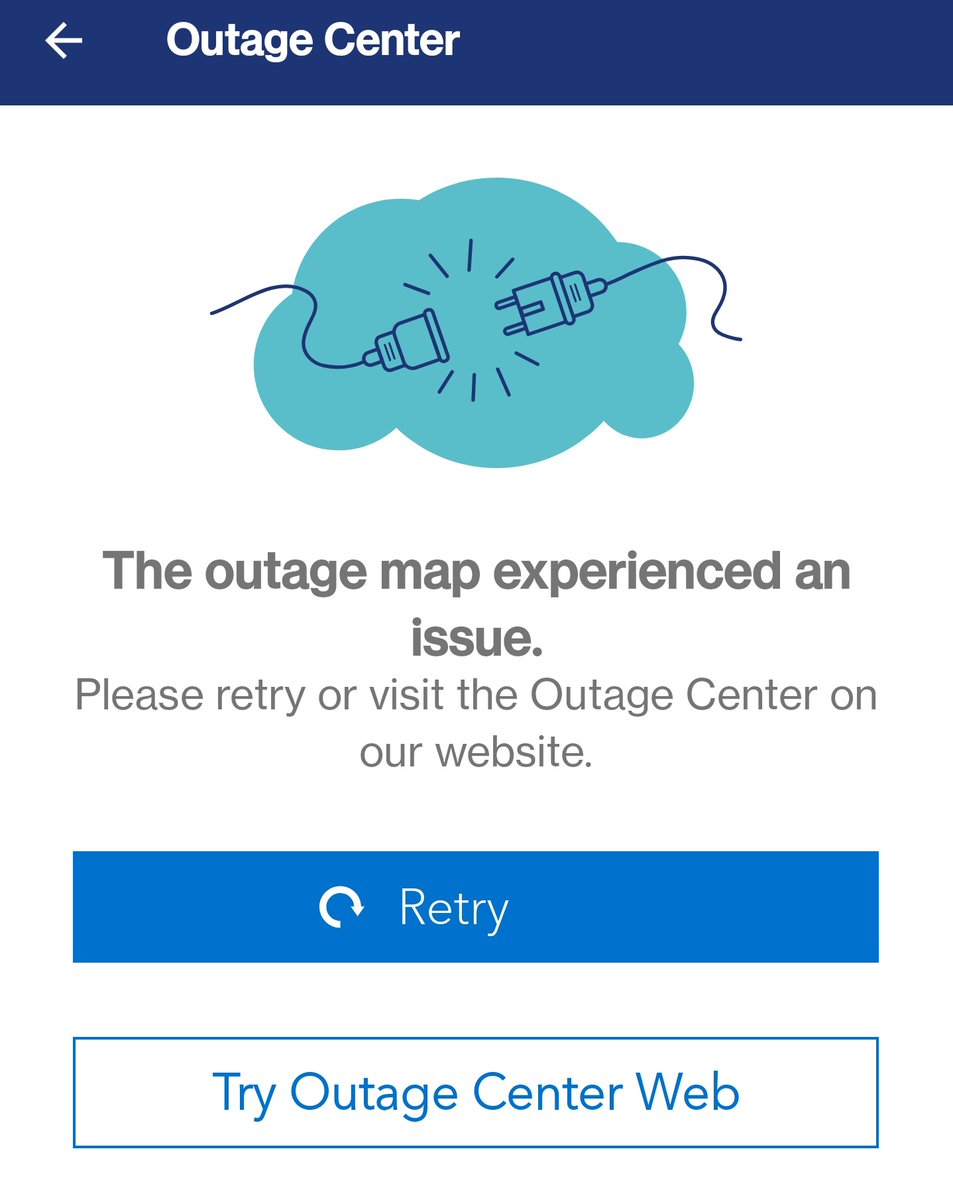 bryanvezina's tweet photo. Irony of irony here. Of course the $DTE outage map crashed.

#DTnoE https://t.co/klyeiK0ZIL