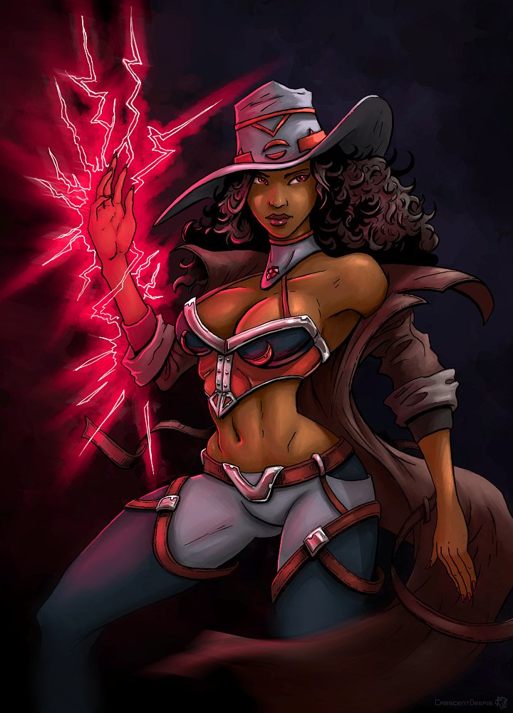 CrescentDebris's tweet photo. My submission for the #isom FanArt contest by #rippaverse . I know nothing of this character because her debut issue isn't out yet. Only had a few ref images to base this on and they weren't consistent, so I took a few liberties and made her in my own style but recognizable. https://t.co/3AbReNA1mq