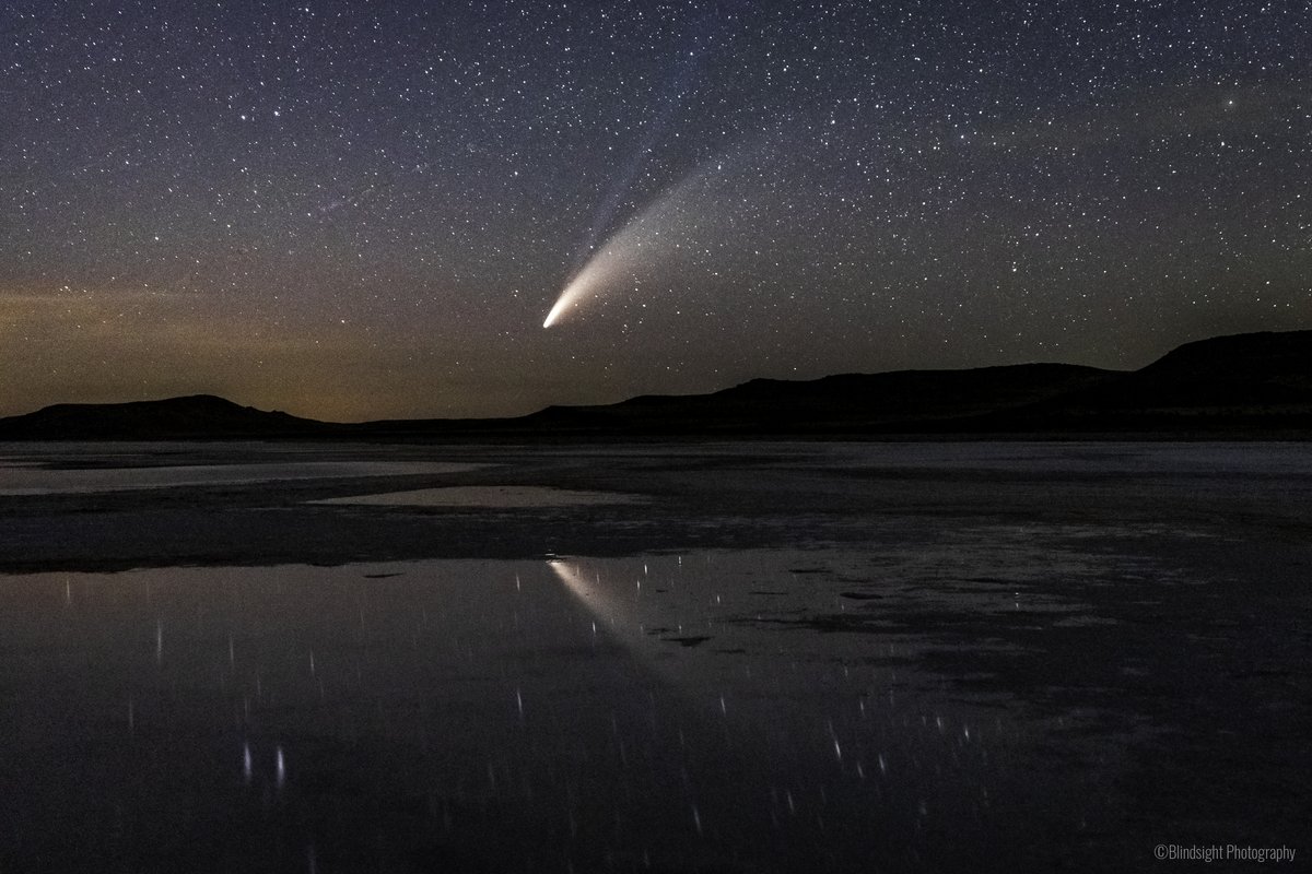 3 years ago in the middle of the pandemic...got to see this super cool comet by eye, one of the few highlights of 2020! #GreatSaltLake #Neowise