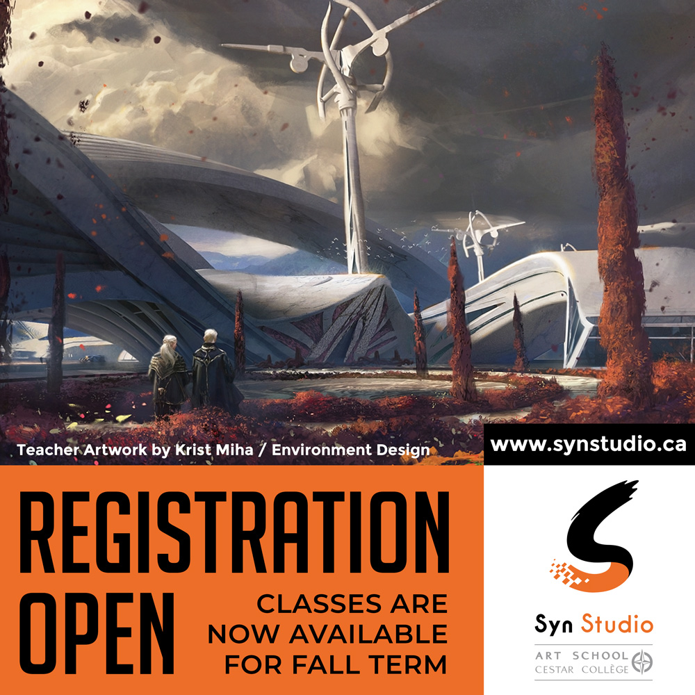 Registration for the Fall 2023 term is now open!

Details below

#synstudio #registration #RegistrationOpen #art #artschool #artclass #artist #humanartist #onlineartclass #onlineclass #conceptart #drawing #painting #characterdesign #environmentdesign #digital #digitalart