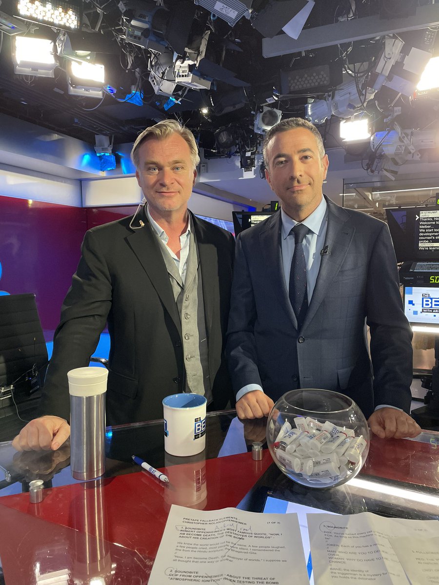 TheBeatWithAri's tweet photo. TONIGHT: Director Christopher Nolan joins The Beat! https://t.co/7hZnhoEP9F