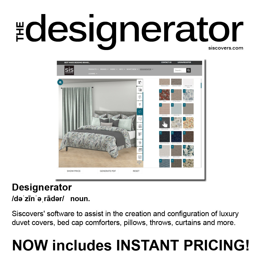 Now account holders can log in to their accounts on the Siscovers website and utilize the powerful Designerator tool to create custom designs and the "Show Price" button allows users to instantly view wholesale pricing while designing their custom products!