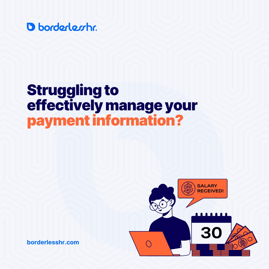 With BorderlessHR’s payment solutions, Businesses can access their payment information instantly, eliminating the need to search through various documents.

#securepaymentstorage #BorderlessHR #efficientpayments