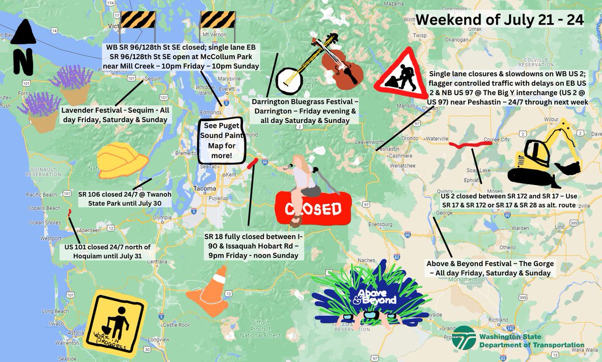 ...READY FOR IT?🎤

Here's our BEJEWELED Paint Maps comin' in with STYLE and TAYLORED for all the things happening this weekend!

This is an ENCHANTED and busy weekend, there's no BLANK SPACE!

We're LOVERS of showing you all the events and closures happening! Take a look BESTIE!