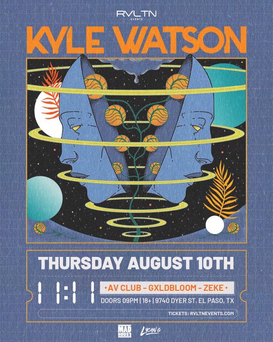 TEXAS EDM FAMILY (@texasedmfamily) on Twitter photo El Paso & Las Cruces RT/Like for a chance to win 2 tickets to <a href="/kylewatsonmusic/">Kyle Watson</a> w/Special Guests
🏠 Must follow
<a href="/Ravealation/">RVLTN Events ®</a>
@LycanG_Prod
<a href="/MadHouseELP/">Mad House 🌴</a>
<a href="/TexasEDMFamily/">TEXAS EDM FAMILY</a>
🔊 Ends 8/9
Tickets & Info: seetickets.us/event/RVLTN-El… El Paso & Las Cruces RT/Like for a chance to win 2 tickets to <a href="/kylewatsonmusic/">Kyle Watson</a> w/Special Guests
🏠 Must follow
<a href="/Ravealation/">RVLTN Events ®</a>
@LycanG_Prod
<a href="/MadHouseELP/">Mad House 🌴</a>
<a href="/TexasEDMFamily/">TEXAS EDM FAMILY</a>
🔊 Ends 8/9
Tickets & Info: seetickets.us/event/RVLTN-El…