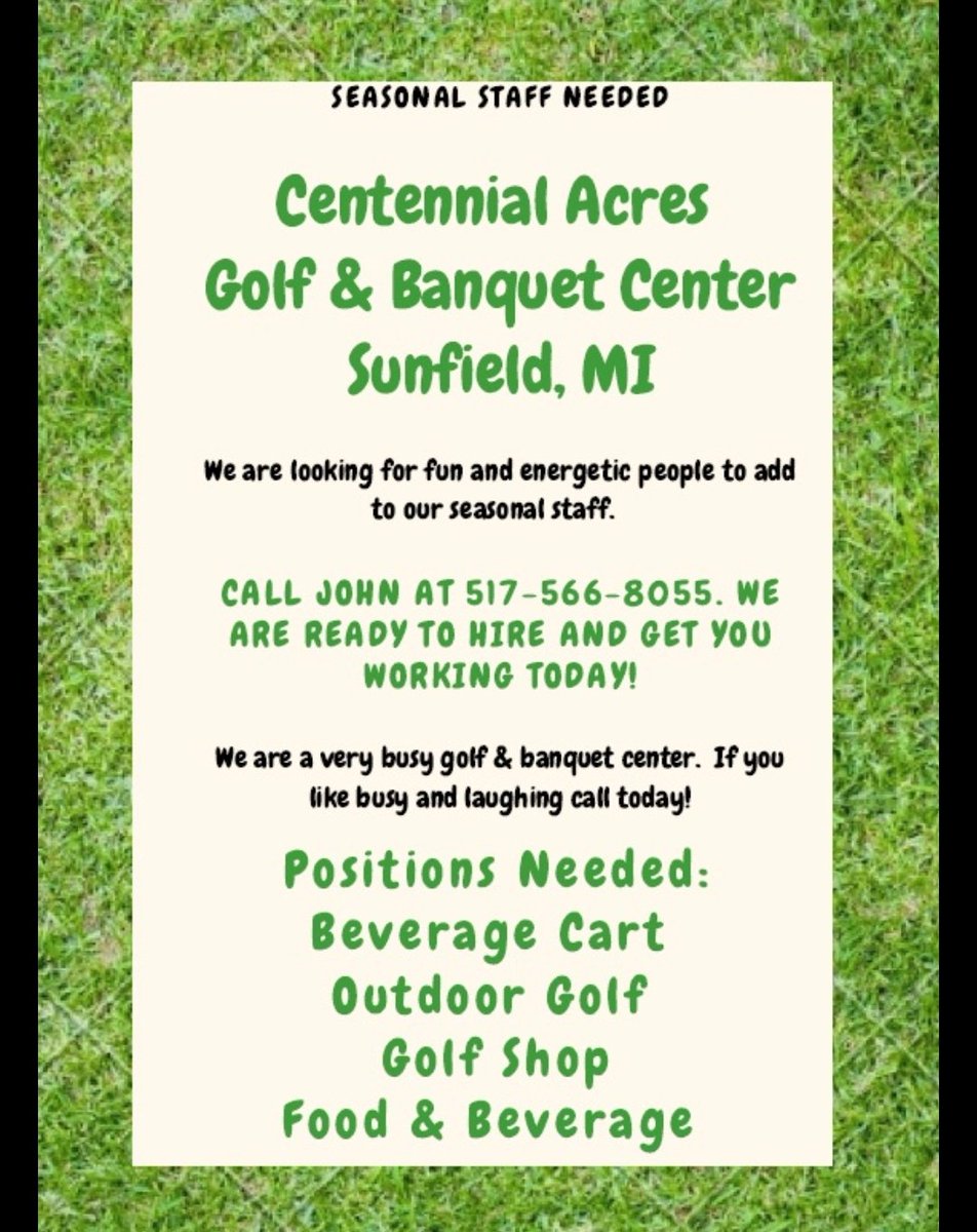 CentennialAcres's tweet photo. We're still hiring! https://t.co/iVLIKwlpLs