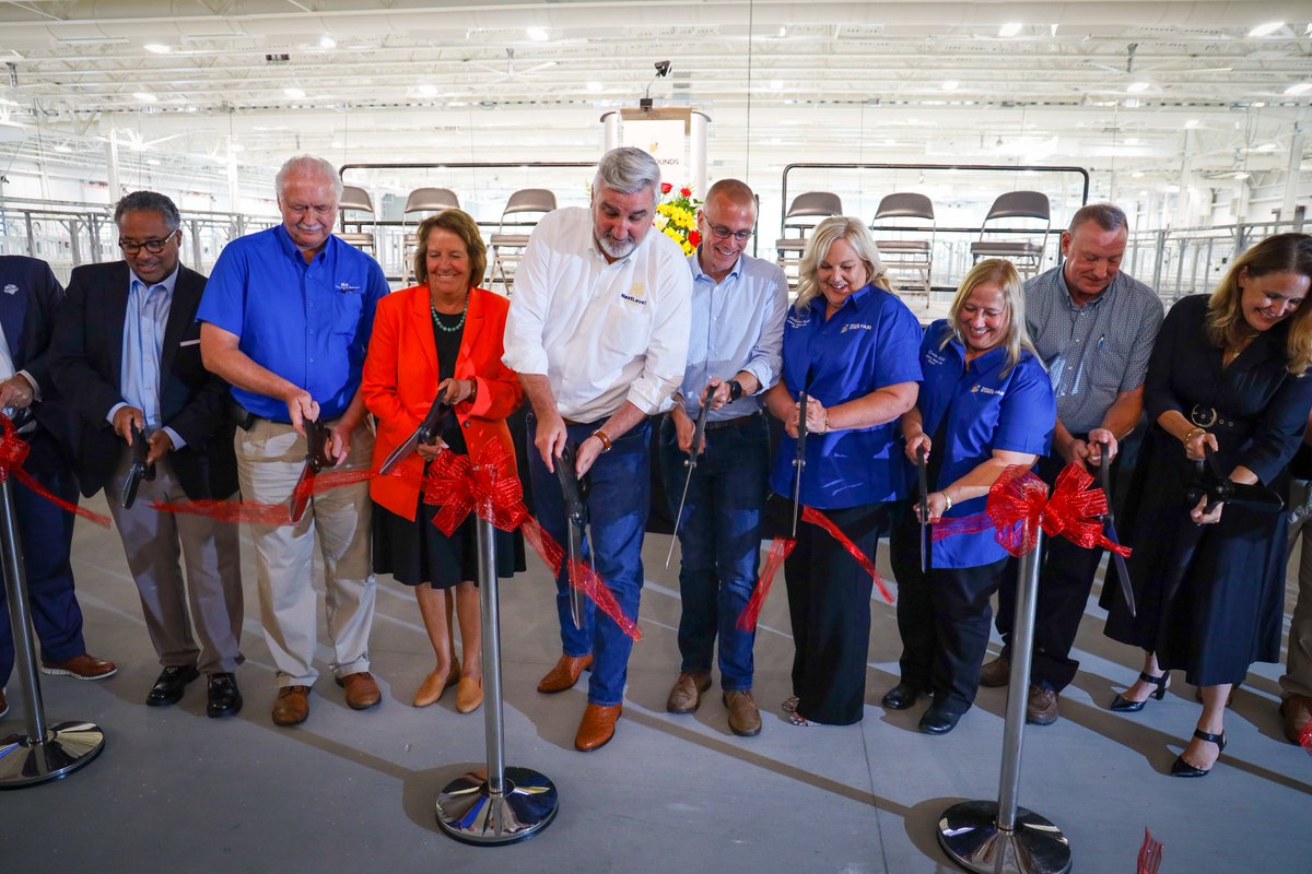 We are proud to unveil the NEW @infarmbureau Fall Creek Pavilion! JUST ANNOUNCED! The Fairgrounds will partner with the <a href="/usatf/">USATF</a> to host local to international track events AND has been selected to host the 2024 &amp; 2025 @nationalswine Expo! More info: bit.ly/43ONzv3