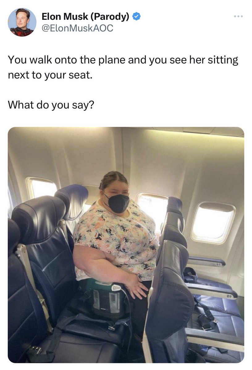 Every time I get on a plane, I feel absolutely sick to my stomach — terrified that the person sitting next to me will take a picture of me and I’ll end up being mocked on the internet. Put your anger on the airlines for making seats smaller & smaller.