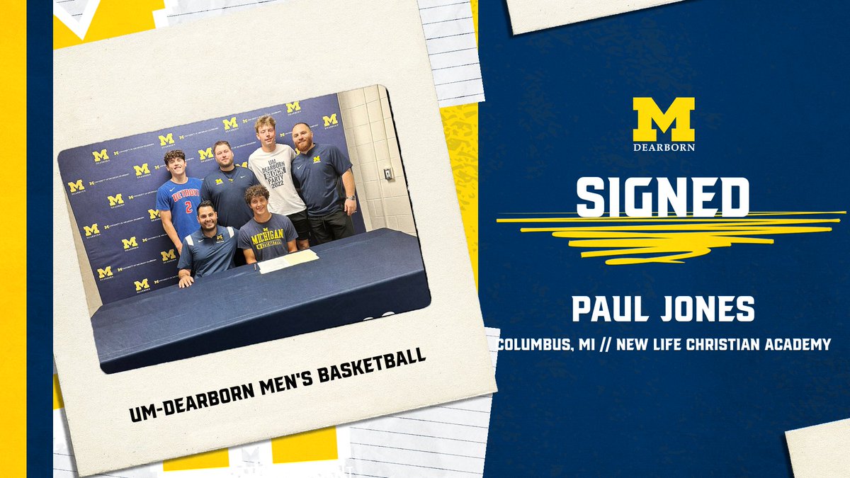 The University of Michigan- Dearborn Men's Basketball Team would like to welcome Paul Jones to our squad. Paul comes off having a decorated career at New Life Christian Academy, and will bring energy from day one! #GOBLUE #DIGDeep https://t.co/OFksuhRVF9