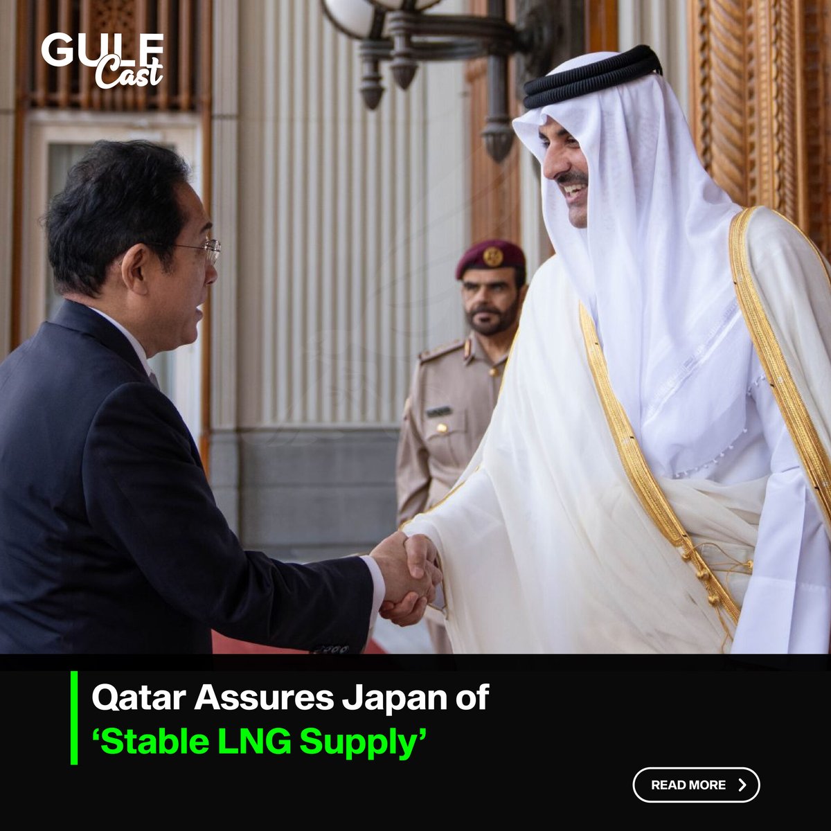 🇯🇵🇶🇦 Japanese PM in Doha! Ensuring stable LNG supply & strengthening ties with Qatar. Global demand & greener alternatives on the agenda.

For Detail: bit.ly/3YgjtiV

#Japan #Qatar #LNGsupply #EnergyCooperation #Doha #gulfcast