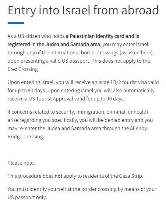 YousefMunayyer's tweet photo. The Israeli govt's newly published public guidance to Palestinian American travelers, which is supposed to bring it inline with reciprocity requirements to be eligible for the US Visa Waiver program creates multiple different processes, particularly for Gaza, thus UNEQUAL https://t.co/cCoqBrD4ef