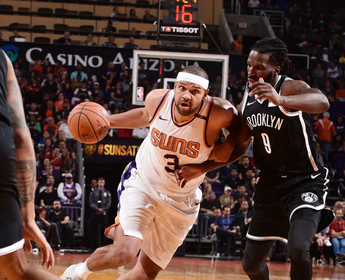 7/20/18 – The Phoenix #Suns traded Jared Dudley (3.2p/2.0r/1.6a; 36.3% from 3) & a top-35 prot. '21 2nd Rd pick to the Brooklyn Nets for Darrell Arthur (contract would be bought out) then acquired PF Richaun Holmes (6.5p/4.4r) from the Philadelphia 76ers for $1M. https://t.co/mkqE2lJPdN