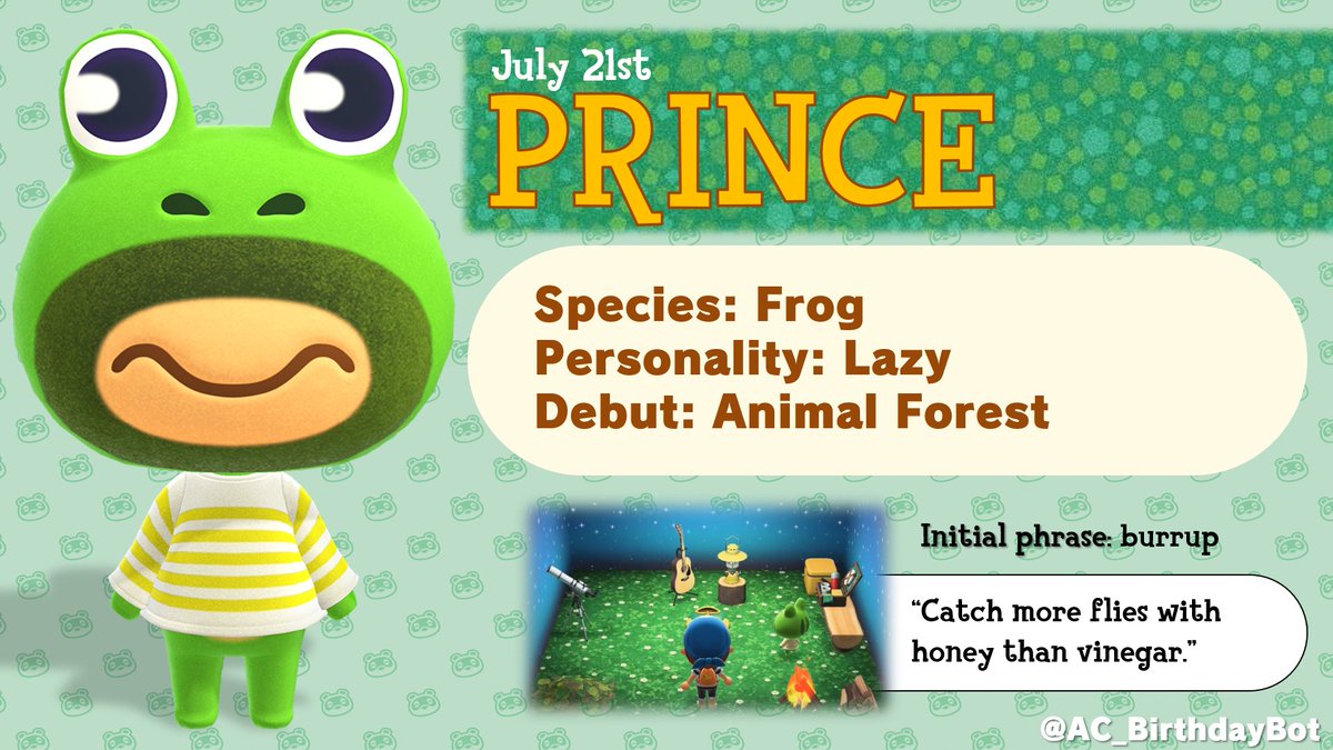 Today, July 21st, is Prince's birthday!