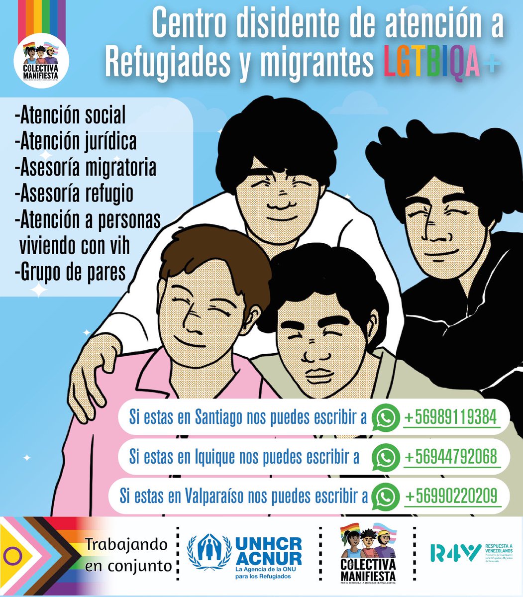 Recuerda que tenemos al servicio de personas solicitantes de refugio, refugiades y migrantes, nuestros centros de atención, gracias al apoyo de @ACNURSuramerica nos puedes ubicar a nivel nacional y con 3 oficinas en regiones estratégicas. Te esperamos !!!!