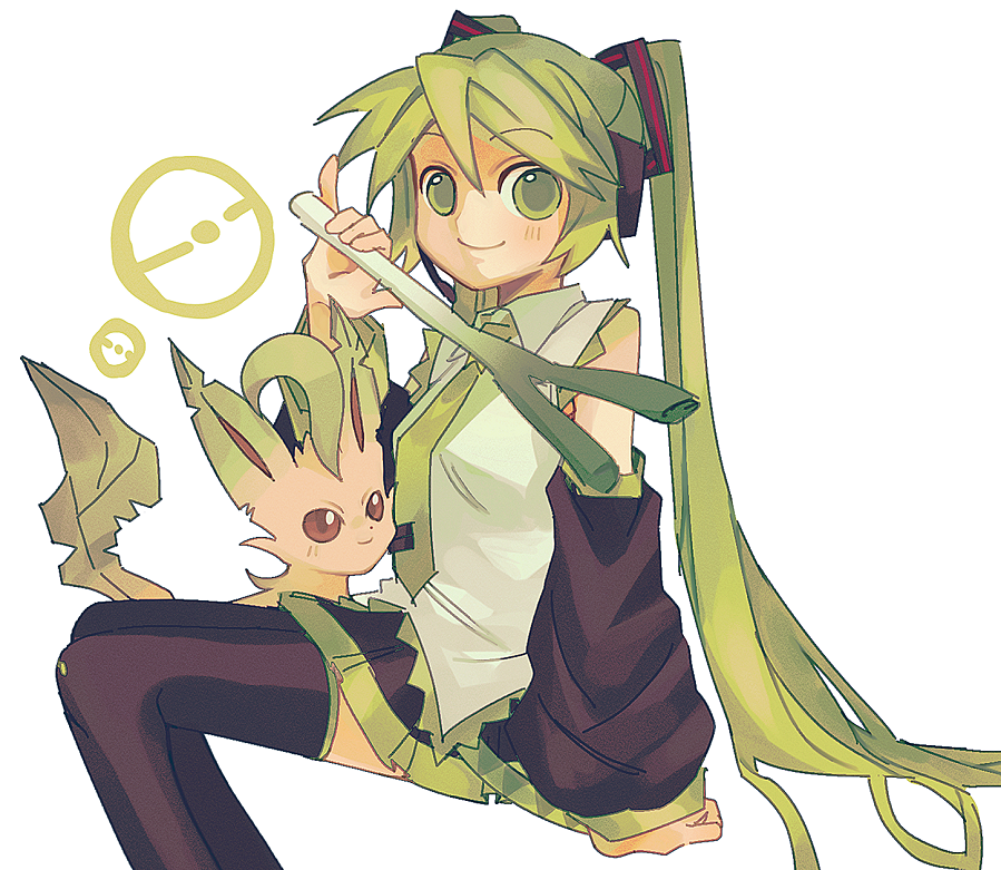 K0T0H1KA's tweet photo. miku and leafeon ^^ https://t.co/soLx3QwbFH