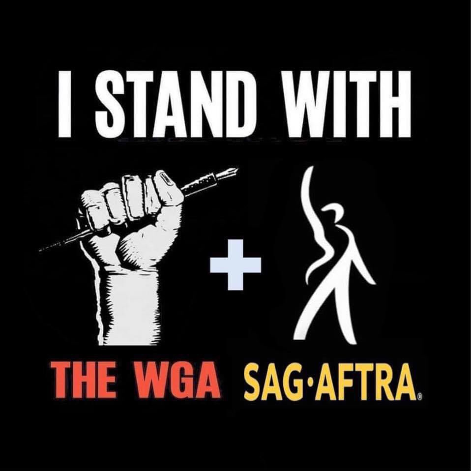 In solidarity 💪🏻✊🏾👊 #SAGAFTRA #WGA #Strike