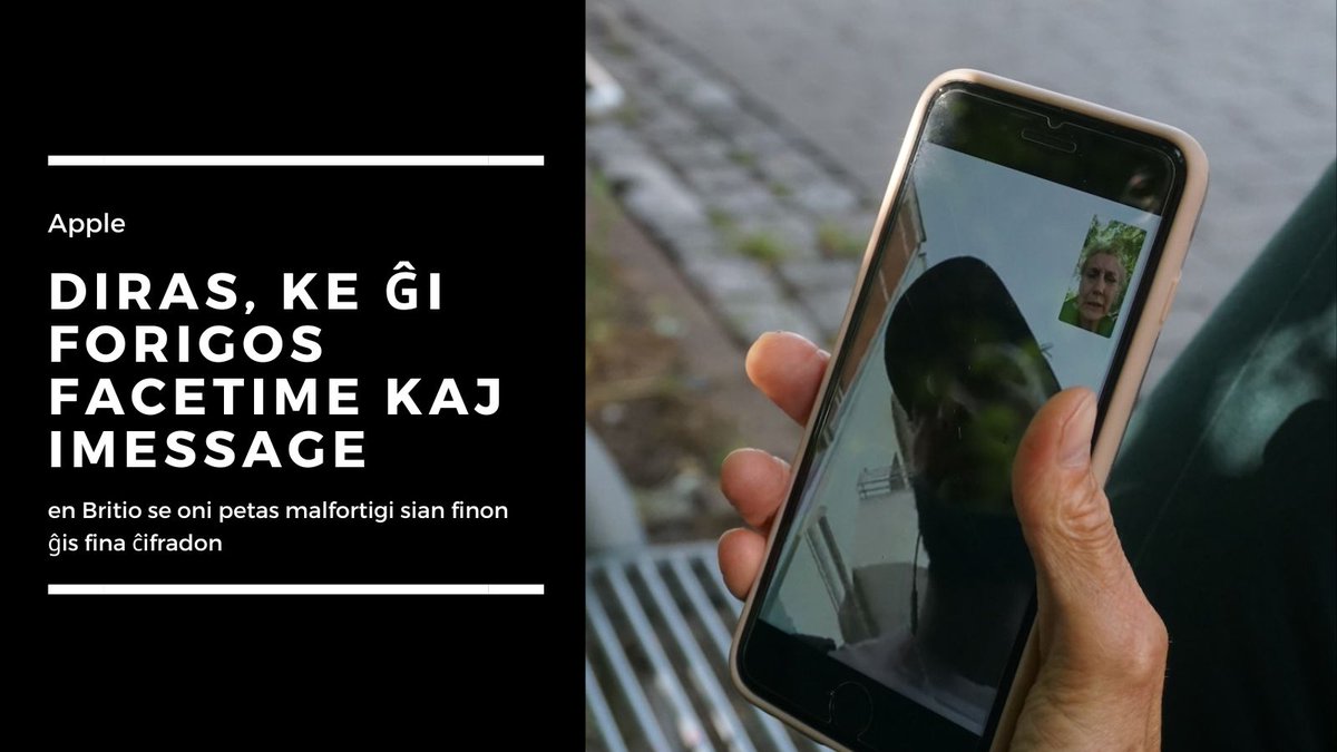tektitoloj's tweet photo. Apple diras, ke ĝi forigos FaceTime kaj iMessage en Britio se oni petas malfortigi sian finon ĝis fina ĉifradon. https://t.co/tTvoP9gMcr