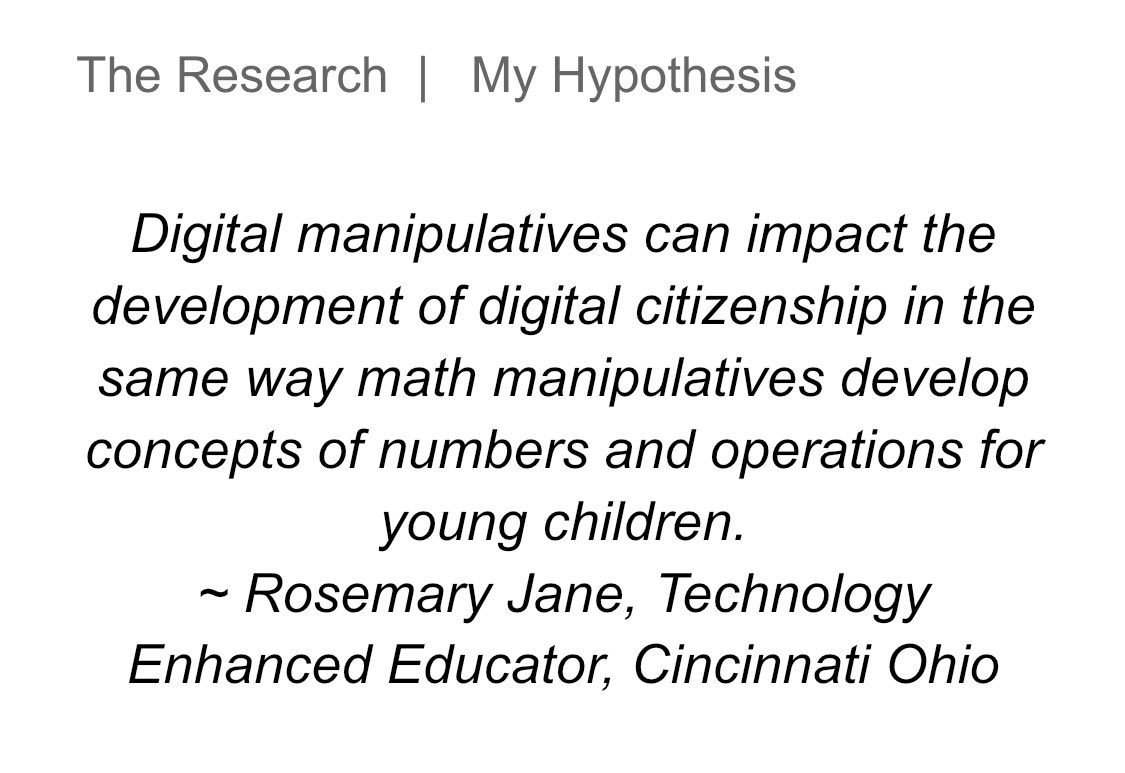 Today, I shared my theory that “digital manipulatives can impact the development of digital citizenship in the same way math manipulatives develop concepts of numbers & operations for young children.”
Thanks @cetconnect & @SOITA_News
#3Ddesign4Littles, #3D4Littles  #ARVR4Littles