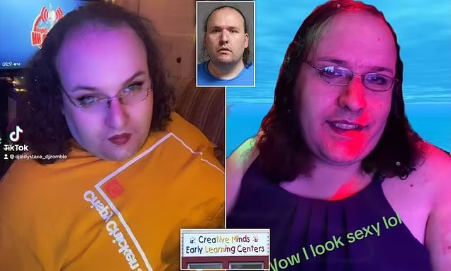 OliLondonTV's tweet image. Americas First elected Transgender state representative. 

Stacy-Marie Laughton. 

Charged with: 

1 count of sexual exploitation of children – and aiding and abetting. 

The charges relate to 10,000 text messages discussing explicit images and transfer of photos of children,