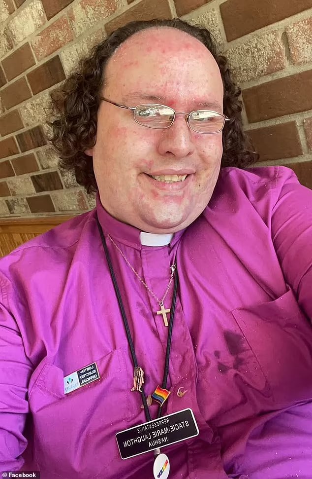 OliLondonTV's tweet image. Americas First elected Transgender state representative. 

Stacy-Marie Laughton. 

Charged with: 

1 count of sexual exploitation of children – and aiding and abetting. 

The charges relate to 10,000 text messages discussing explicit images and transfer of photos of children,