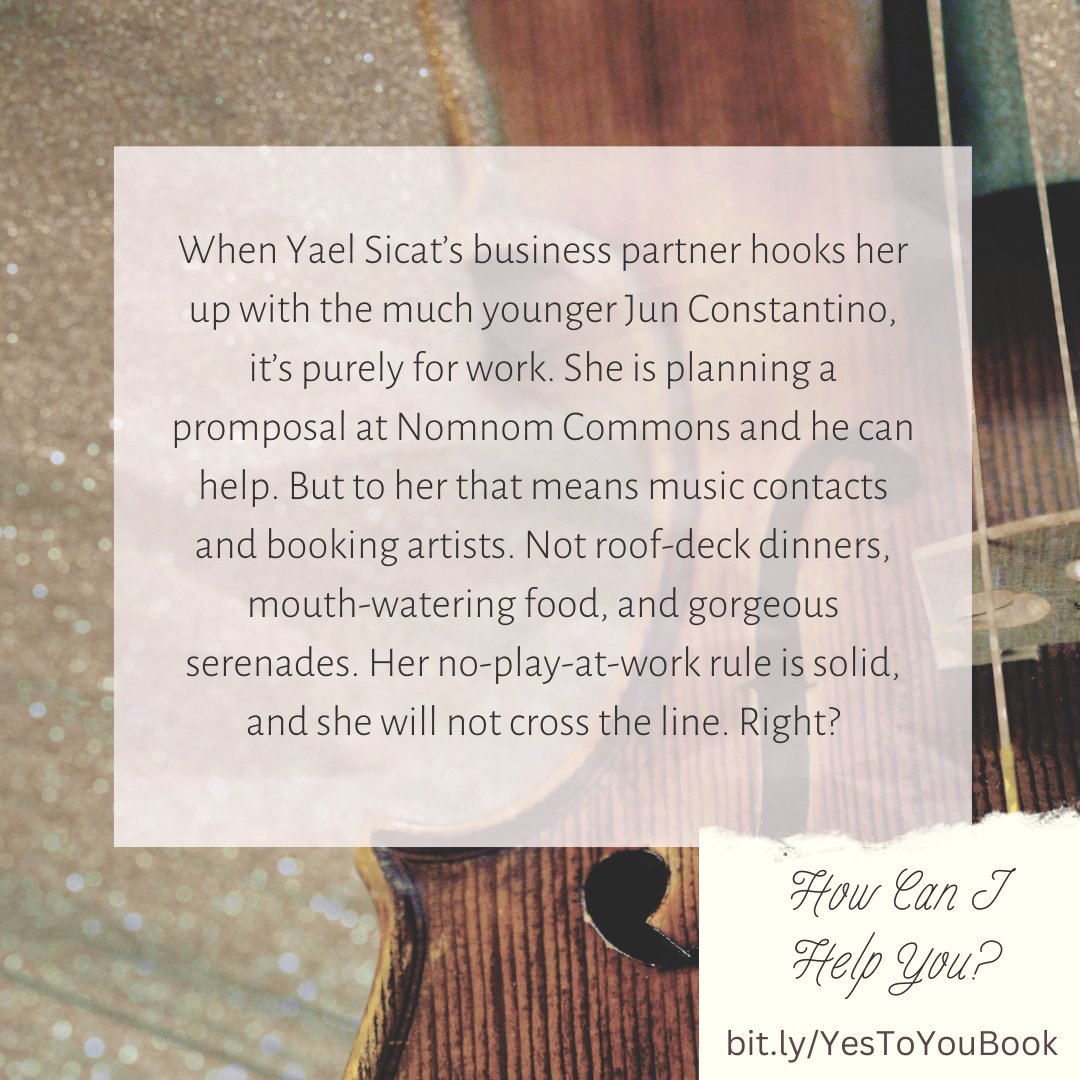 jayetria's tweet photo. YES TO YOU ~ How Can I Help You is...
🎻working with a flirty younger guy on a project
🎻it's a job but also roof deck dinners and serenades
🎻no-play-at-work rule holds, okay?
July 28 | https://t.co/RR9N5ZhsCC | https://t.co/n0Bz9ghfCF #RomanceClass #YesToYou https://t.co/Gz1NZ4DQdO