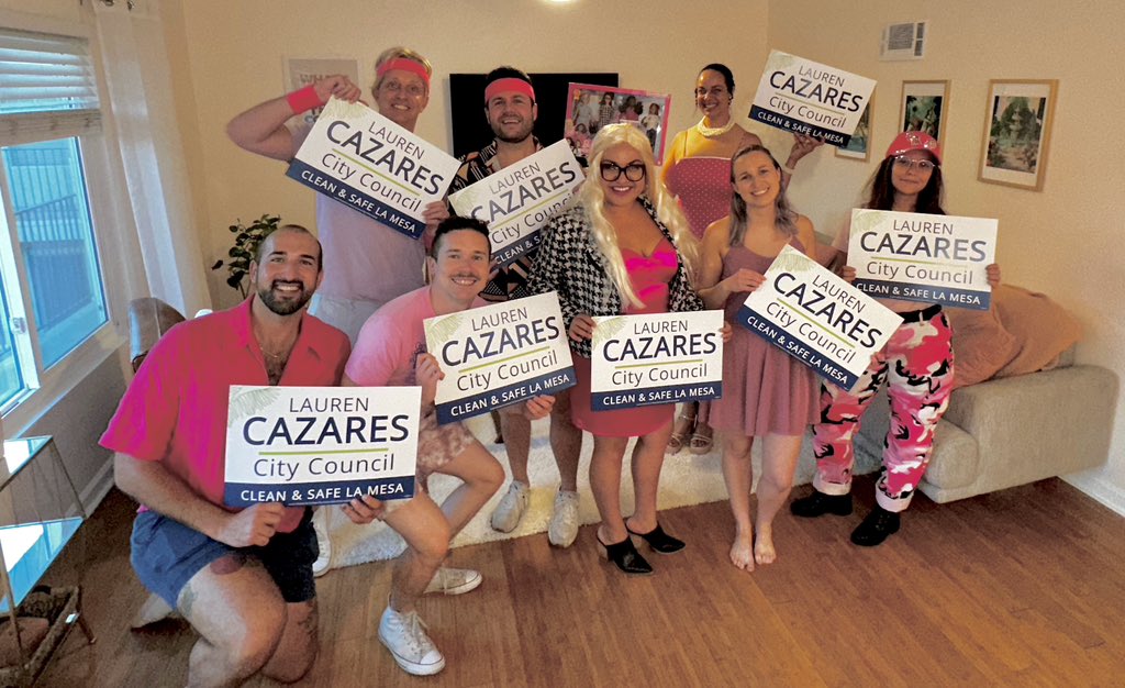 This Barbie (<a href="/LaurenCazares/">Lauren Cazares</a>) is going to be elected to the La Mesa City Council! 💞