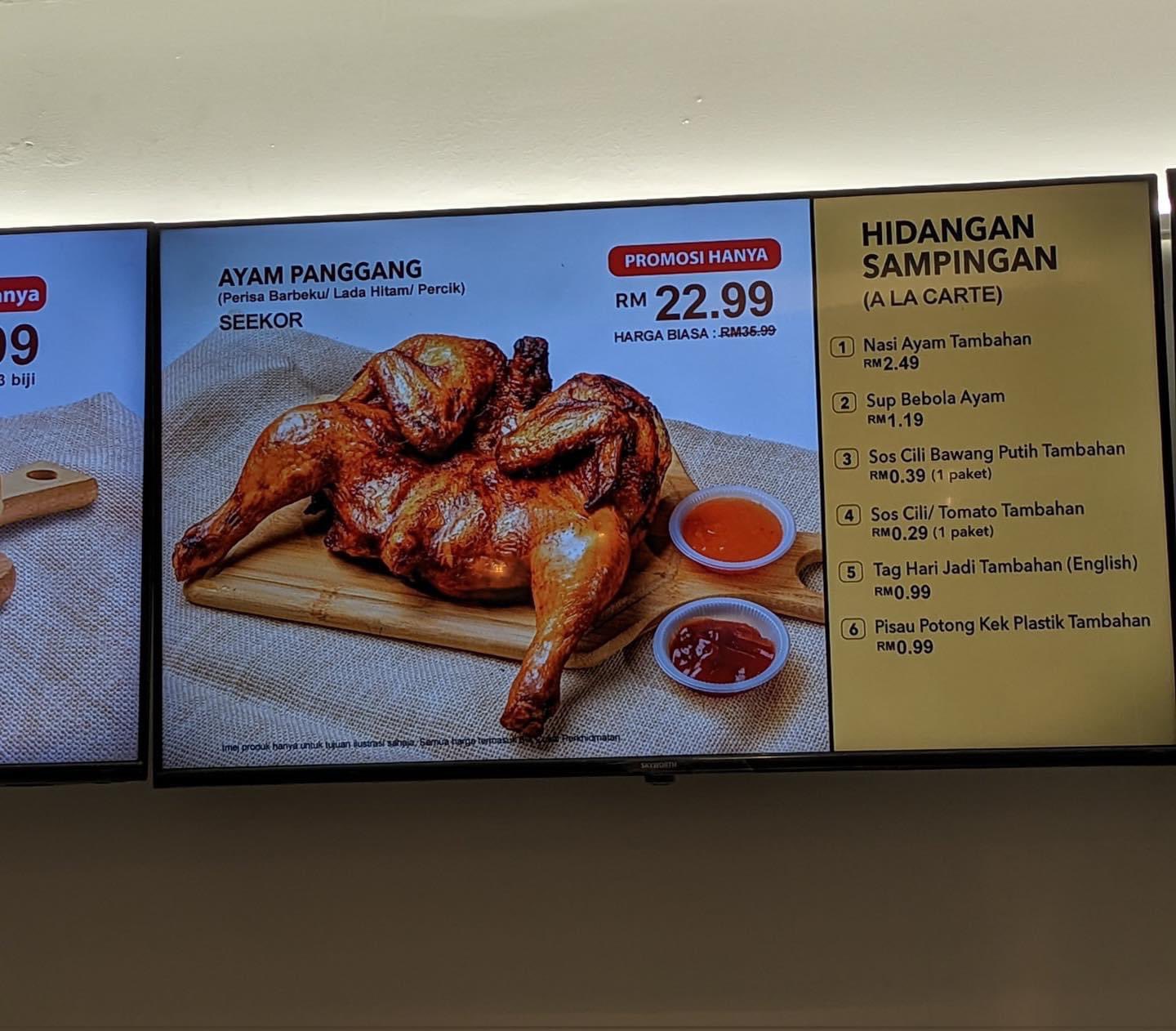 Pelabur Bijak on Twitter "Harga seekor Ayam panggang Baker's Cottage