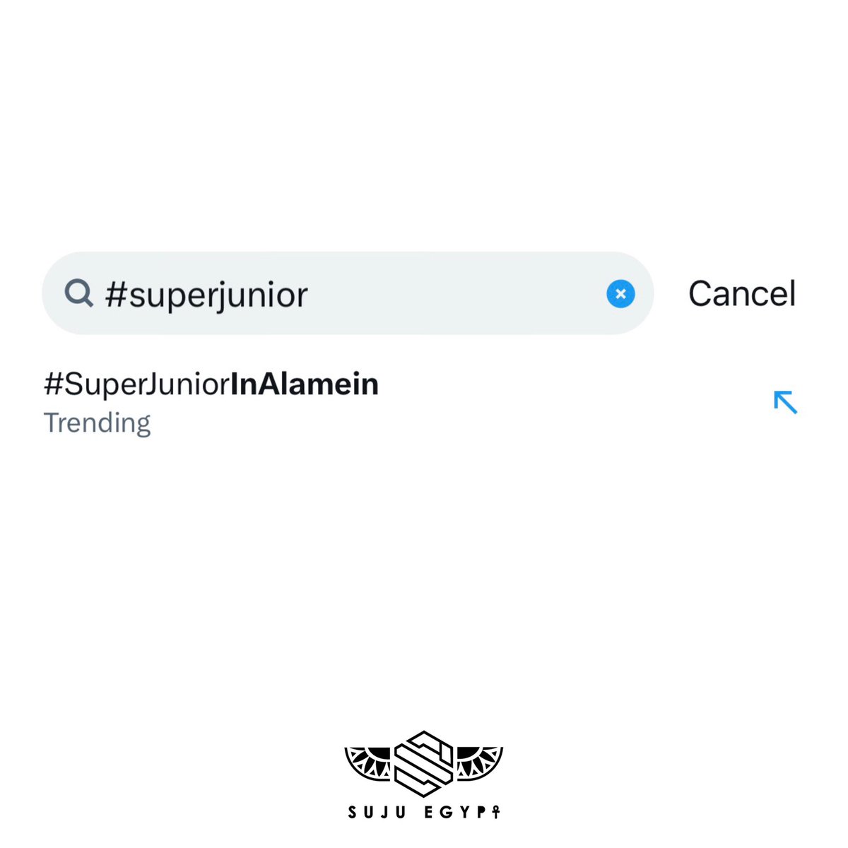 SujuEgypt's tweet photo. #SuperJuniorInAlamein is trending right now 😭🙌🏻💥

Thank you to all the ELF around the world who participated and supported us. 
WE LOVE YOU ALL GUYS 🥺💙💙

@TourismandAntiq 
@SJofficial 
#العالم_علمين
#مهرجان_العلمين_الجديده https://t.co/x7wlJZzP7D