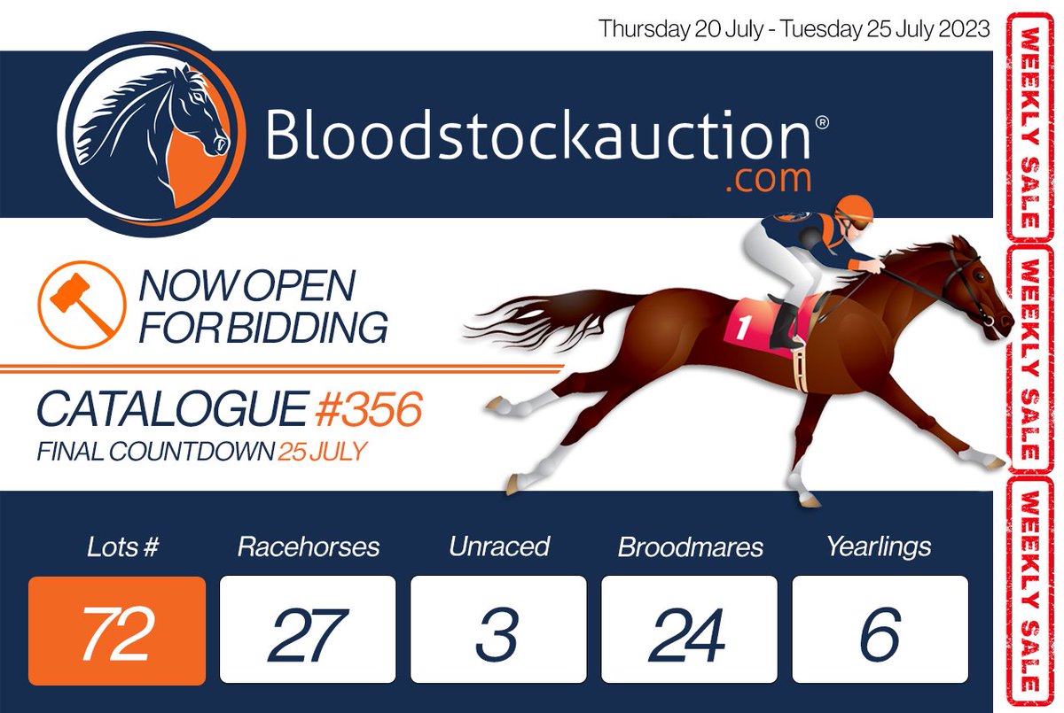 🏇 Catalogue #356 is Now Live! - mailchi.mp/bloodstockauct… To view the auction catalogue click here: bit.ly/3MBr9ql If you have any questions or if we can assist in any way, please feel free to call our friendly team on 1300 849 349.