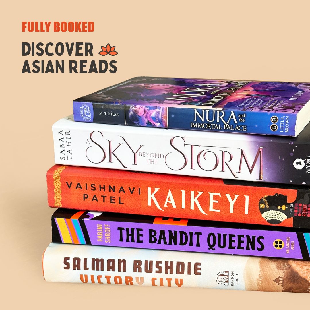 _FullyBooked's tweet photo. #DiscoverAsianReads in the stories written by authors in South Asia and South Asian diasporas β from a retelling of the vilified queen from the Ramayana to stepping into the little-known world of Jinn, to a "self-made" widow who must decide https://t.co/7Un7kZpat4
